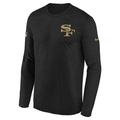 Youth 2025 Rivalries Collection Sideline Legend Dri-FIT Long Sleeve T-Shirt - San Francisco 49ers T-shirts
