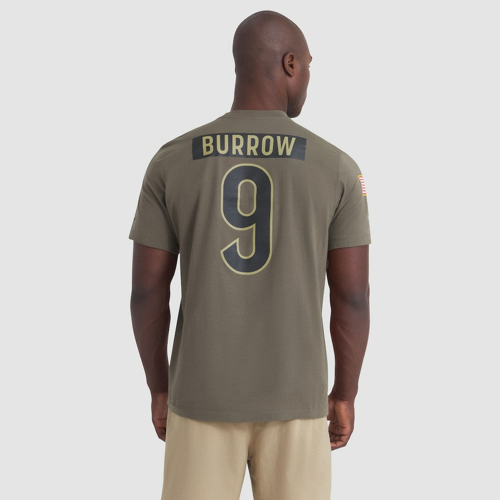 Joe Burrow  2025 Salute to Service Name & Number T-Shirt - Cincinnati Bengals T-shirts