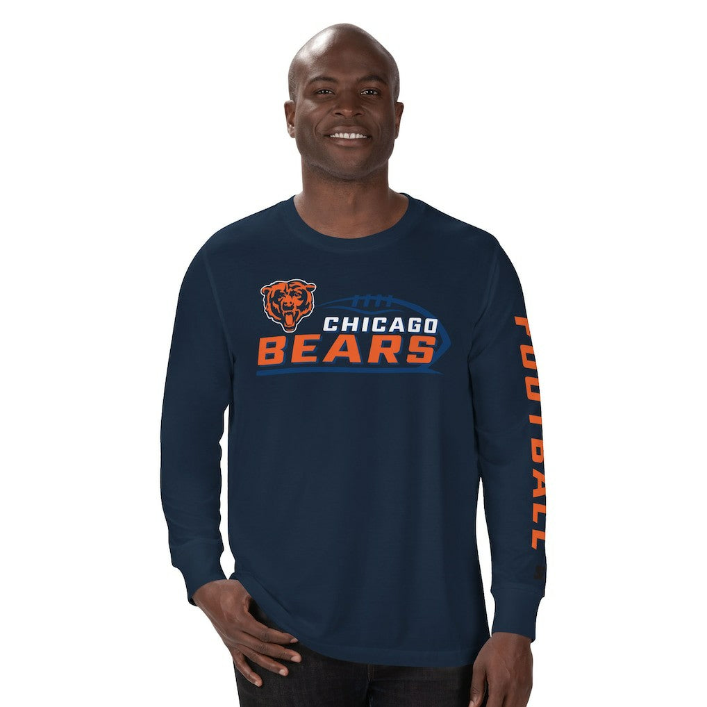 Starter Half Time Long Sleeve T-Shirt - Chicago Bears T-shirts