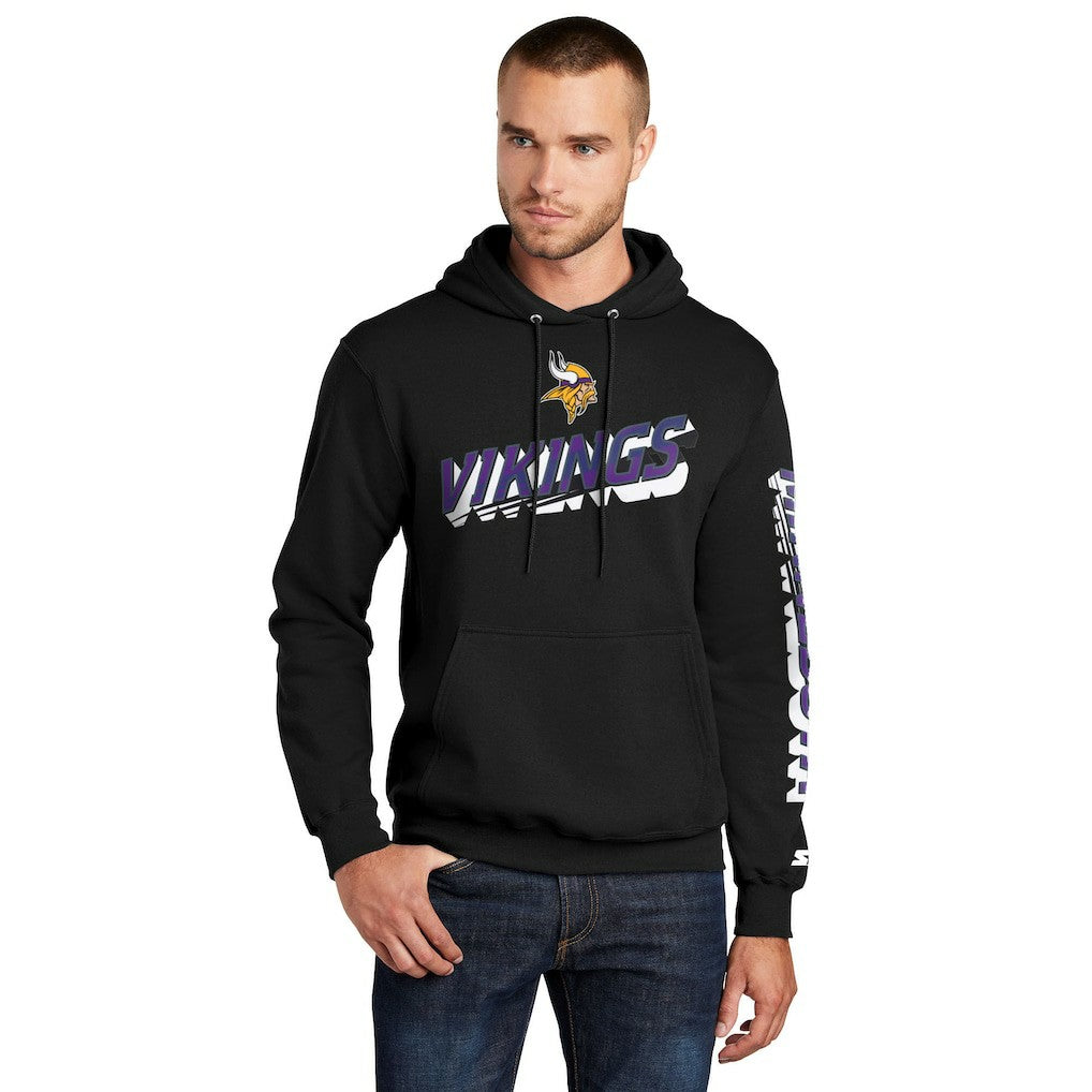 Starter Wordmark Logo Pullover Hoodie - Minnesota Vikings Hoodies