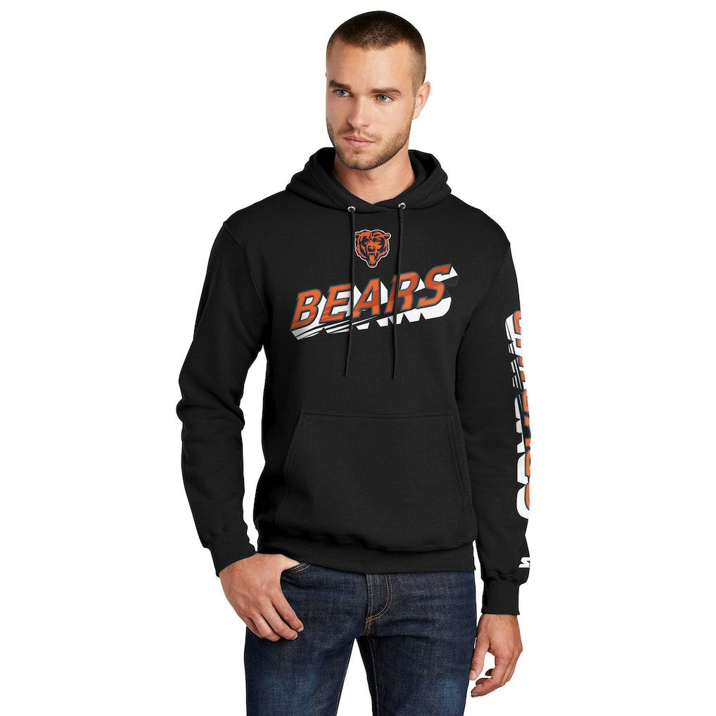 Starter Wordmark Logo Pullover Hoodie - Chicago Bears Hoodies