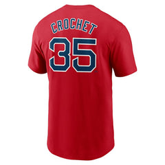 Red Garrett Crochet Boston Red Sox Nike Fuse Name & Number T-Shirt