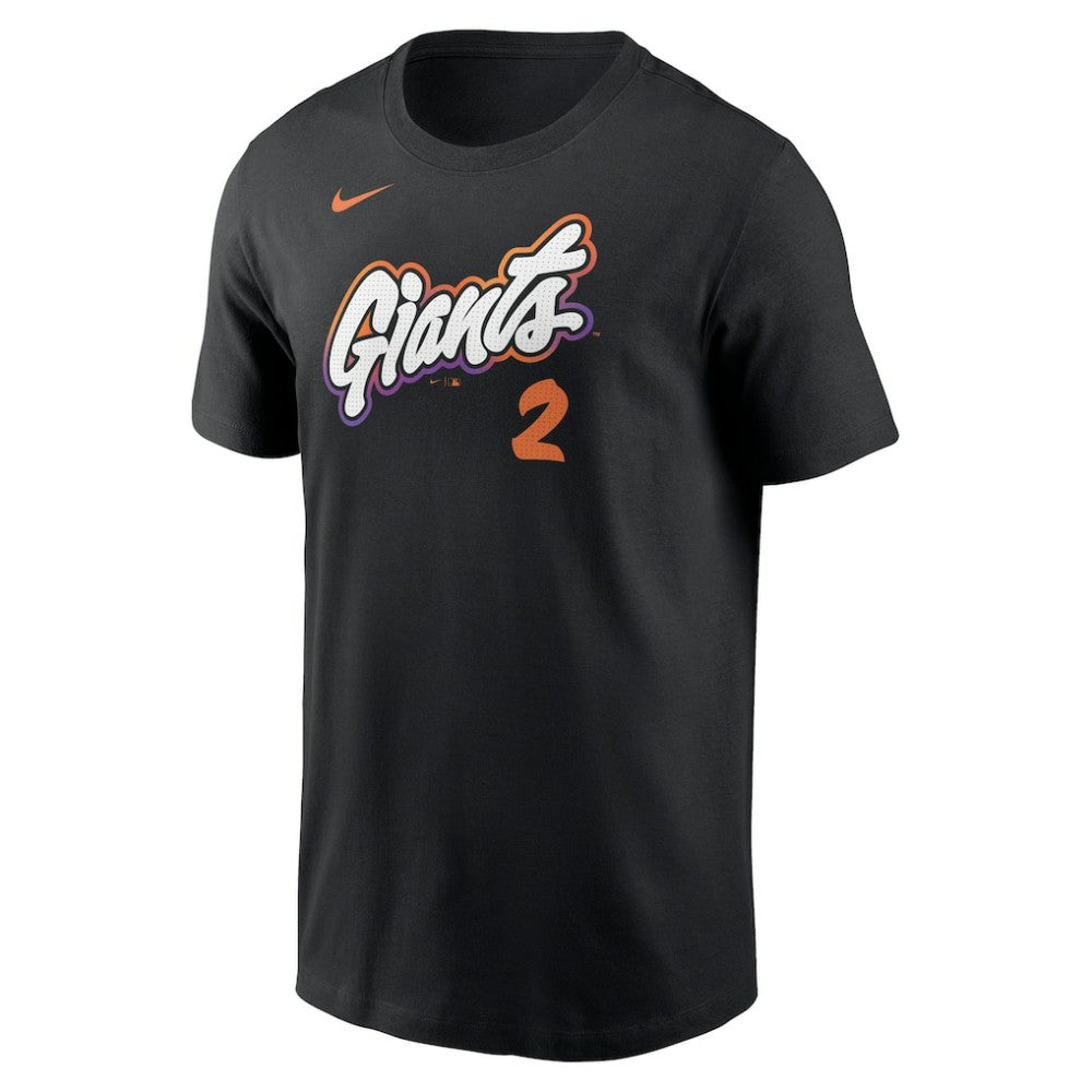 Black Willy Adames San Francisco Giants Nike 2025 City Connect Fuse Name & Number T-Shirt