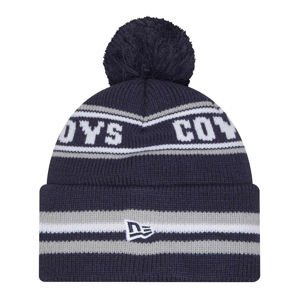 Pre-School Classic Cuffed Knit Hat with Pom - Dallas Cowboys Hats