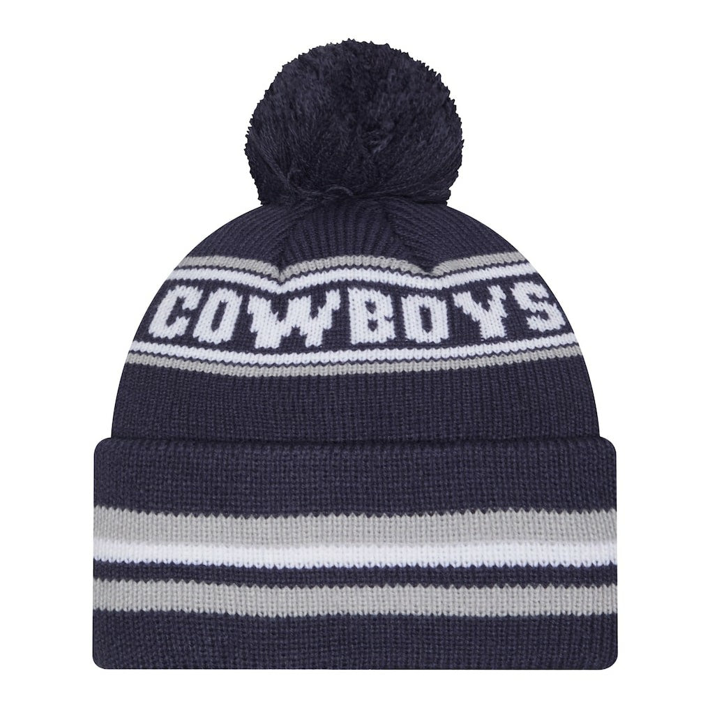Pre-School Classic Cuffed Knit Hat with Pom - Dallas Cowboys Hats