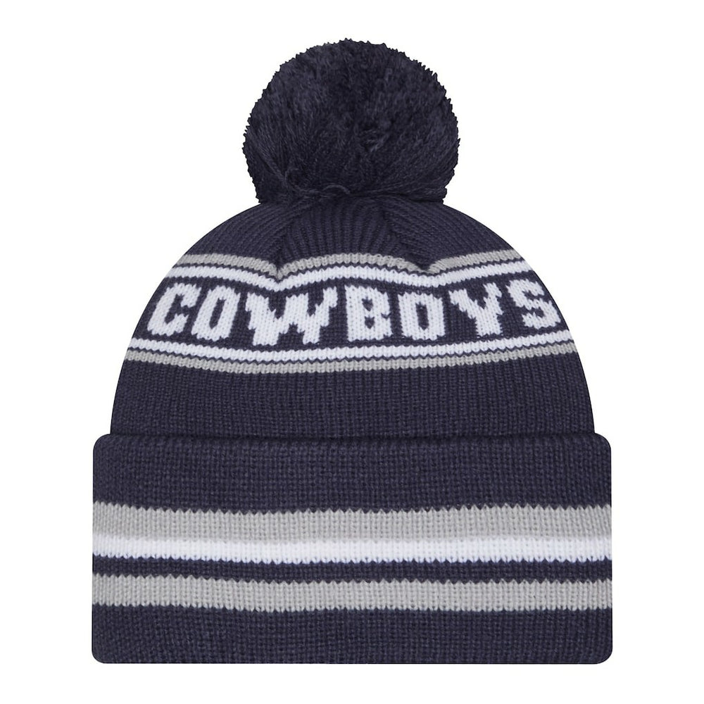 Pre-School Classic Cuffed Knit Hat with Pom - Dallas Cowboys Hats