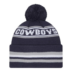 Pre-School Classic Cuffed Knit Hat with Pom - Dallas Cowboys Hats