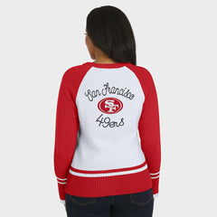 WEAR by Erin Andrews Women's Colorblock Raglan Sweater - San Francisco 49ers