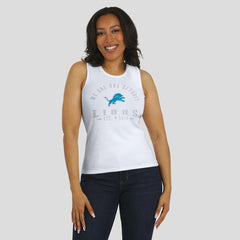 WEAR by Erin Andrews Women's Ribbed Graphic Tank Top - Detroit Lions Tops