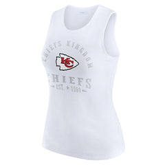 WEAR by Erin Andrews Women's Ribbed Graphic Tank Top - Kansas City Chiefs Tops