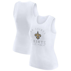 WEAR by Erin Andrews Women's Ribbed Graphic Tank Top - New Orleans Saints Tops