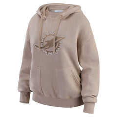 WEAR by Erin Andrews Women's Washed Pullover Crewdie - Miami Dolphins Pullover