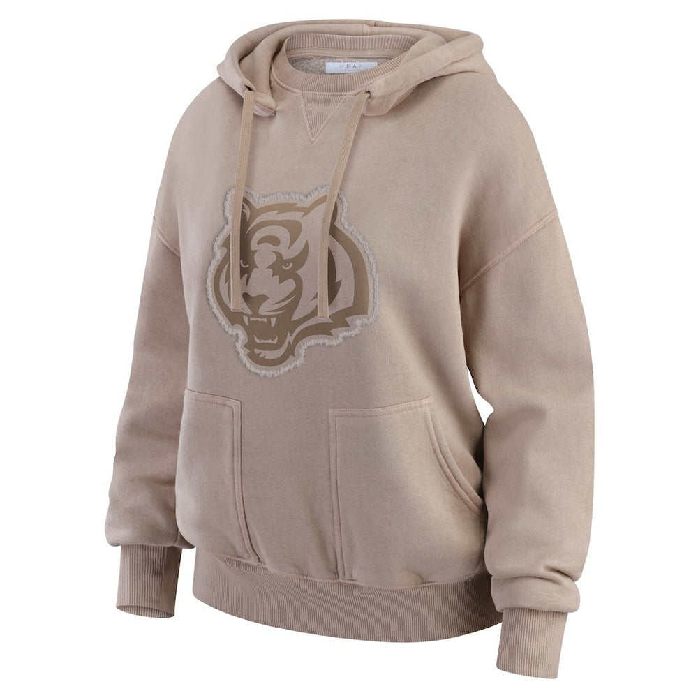 WEAR by Erin Andrews Women's Washed Pullover Crewdie - Cincinnati Bengals Pullover