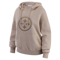 WEAR by Erin Andrews Women's Washed Pullover Crewdie - Pittsburgh Steelers Pullover
