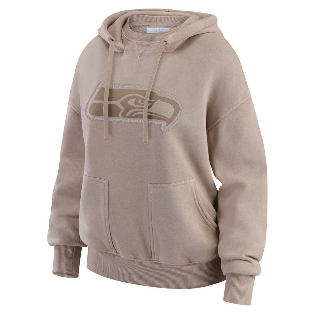 WEAR by Erin Andrews Women's Washed Pullover Crewdie - Seattle Seahawks Pullover
