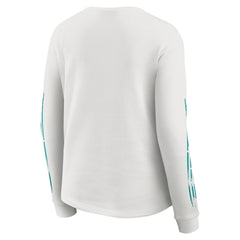 WEAR by Erin Andrews Women's Graphic Waffle Long-Sleeve T-Shirt - Miami Dolphins T-shirts