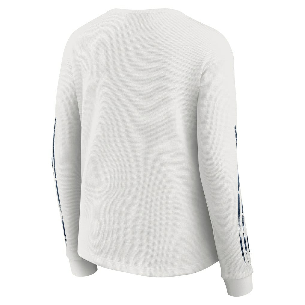 WEAR by Erin Andrews Women's Graphic Waffle Long-Sleeve T-Shirt - New England Patriots T-shirts