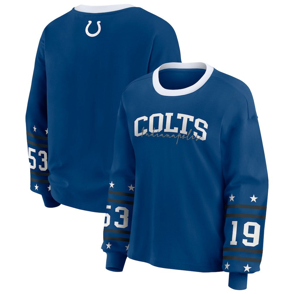 WEAR by Erin Andrews Women's Sport Long-Sleeve T-Shirt - Indianapolis Colts T-shirts