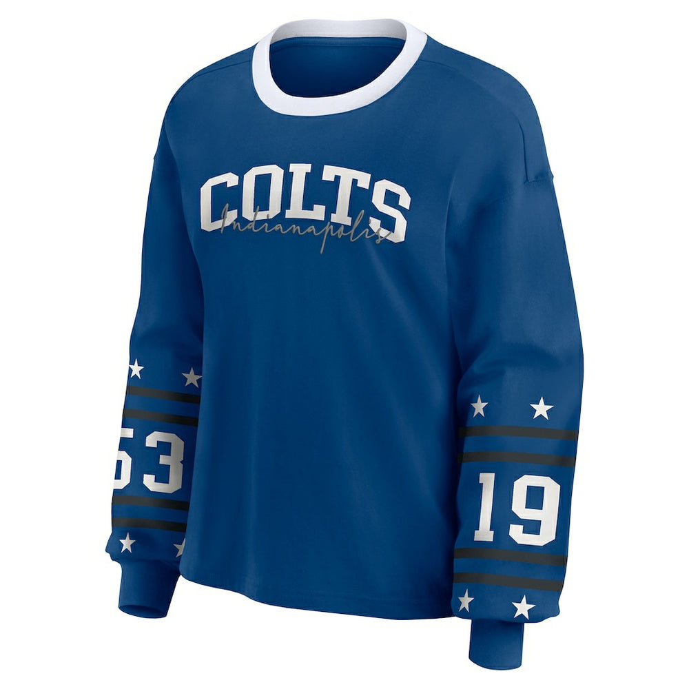 WEAR by Erin Andrews Women's Sport Long-Sleeve T-Shirt - Indianapolis Colts T-shirts