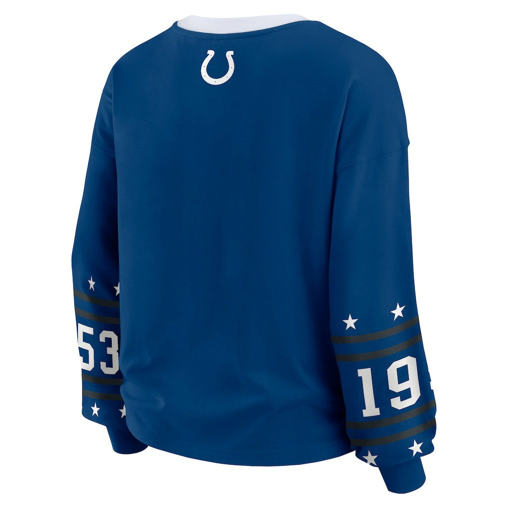 WEAR by Erin Andrews Women's Sport Long-Sleeve T-Shirt - Indianapolis Colts T-shirts