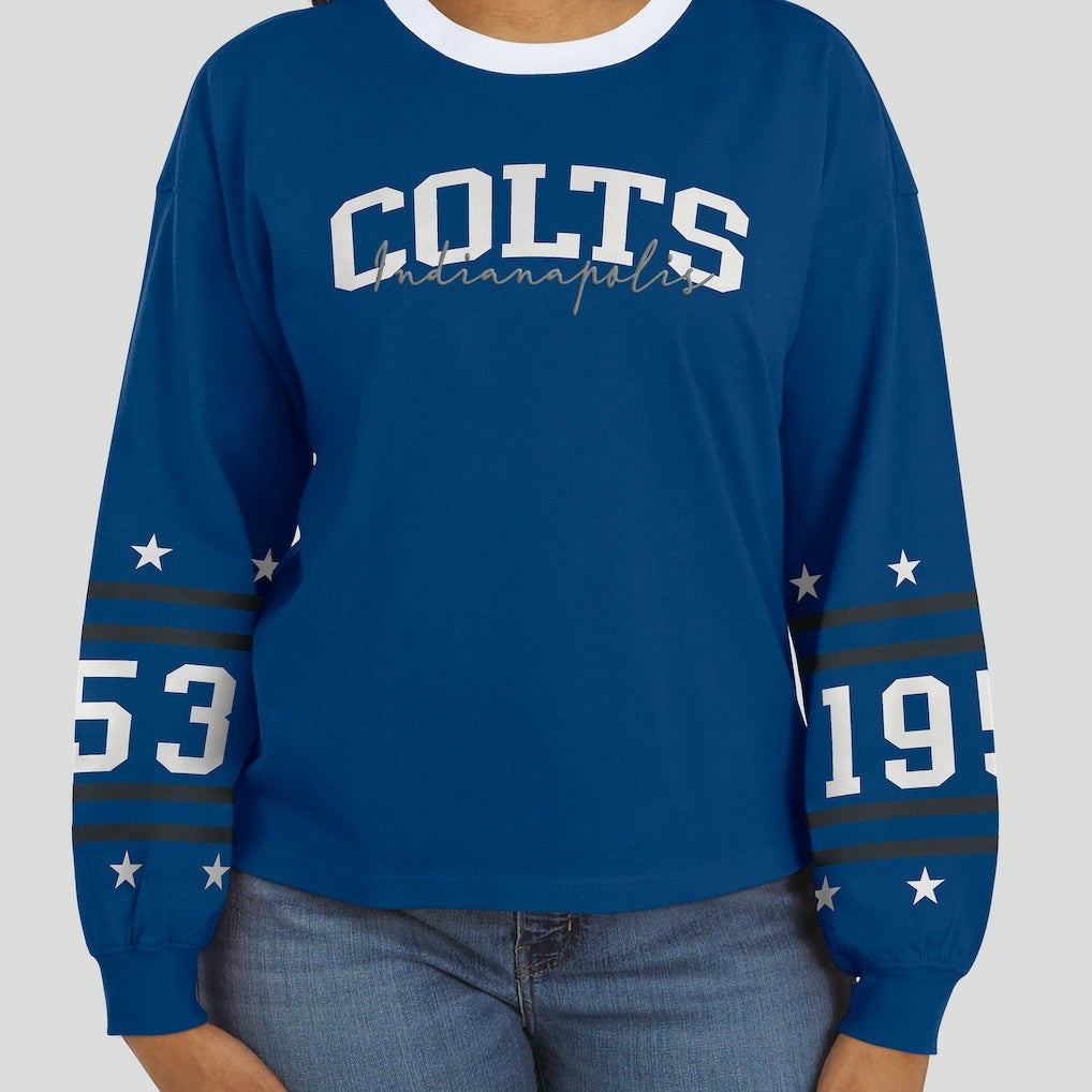 WEAR by Erin Andrews Women's Sport Long-Sleeve T-Shirt - Indianapolis Colts T-shirts