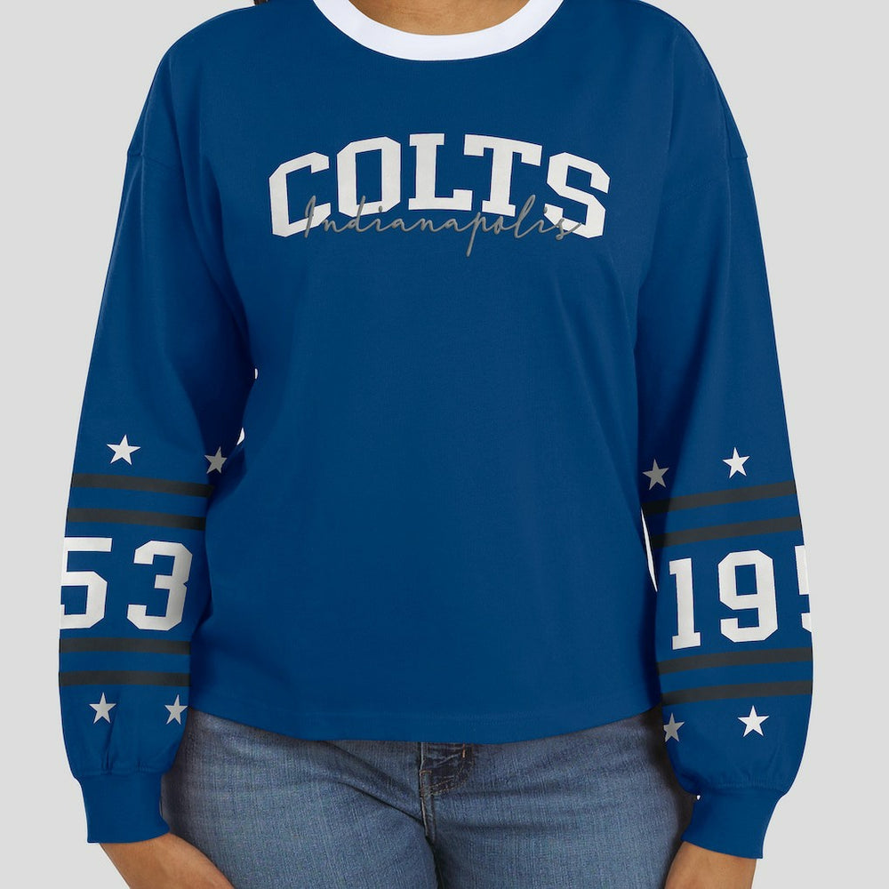 WEAR by Erin Andrews Women's Sport Long-Sleeve T-Shirt - Indianapolis Colts T-shirts