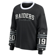WEAR by Erin Andrews Women's Sport Long-Sleeve T-Shirt - Las Vegas Raiders T-shirts