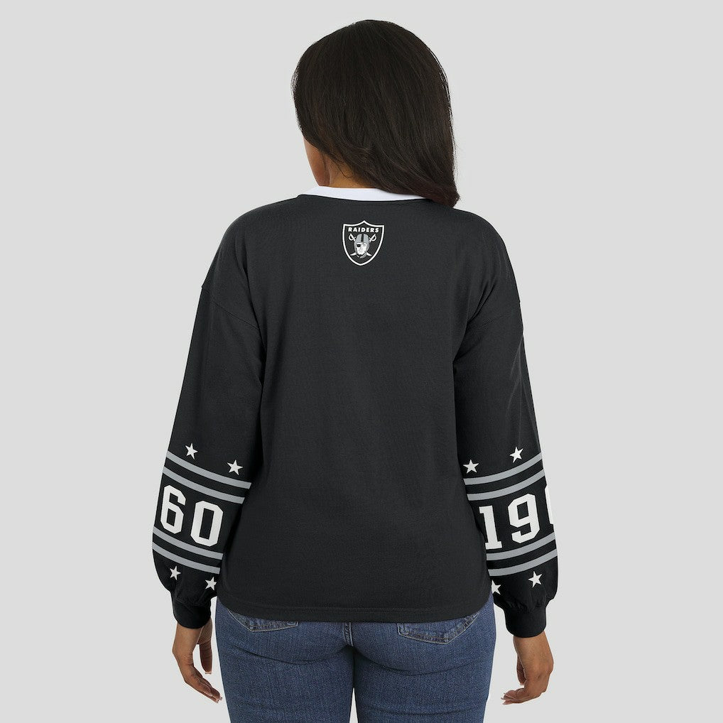 WEAR by Erin Andrews Women's Sport Long-Sleeve T-Shirt - Las Vegas Raiders T-shirts