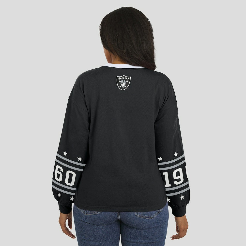 WEAR by Erin Andrews Women's Sport Long-Sleeve T-Shirt - Las Vegas Raiders T-shirts