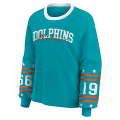 WEAR by Erin Andrews Women's Sport Long-Sleeve T-Shirt - Miami Dolphins T-shirts