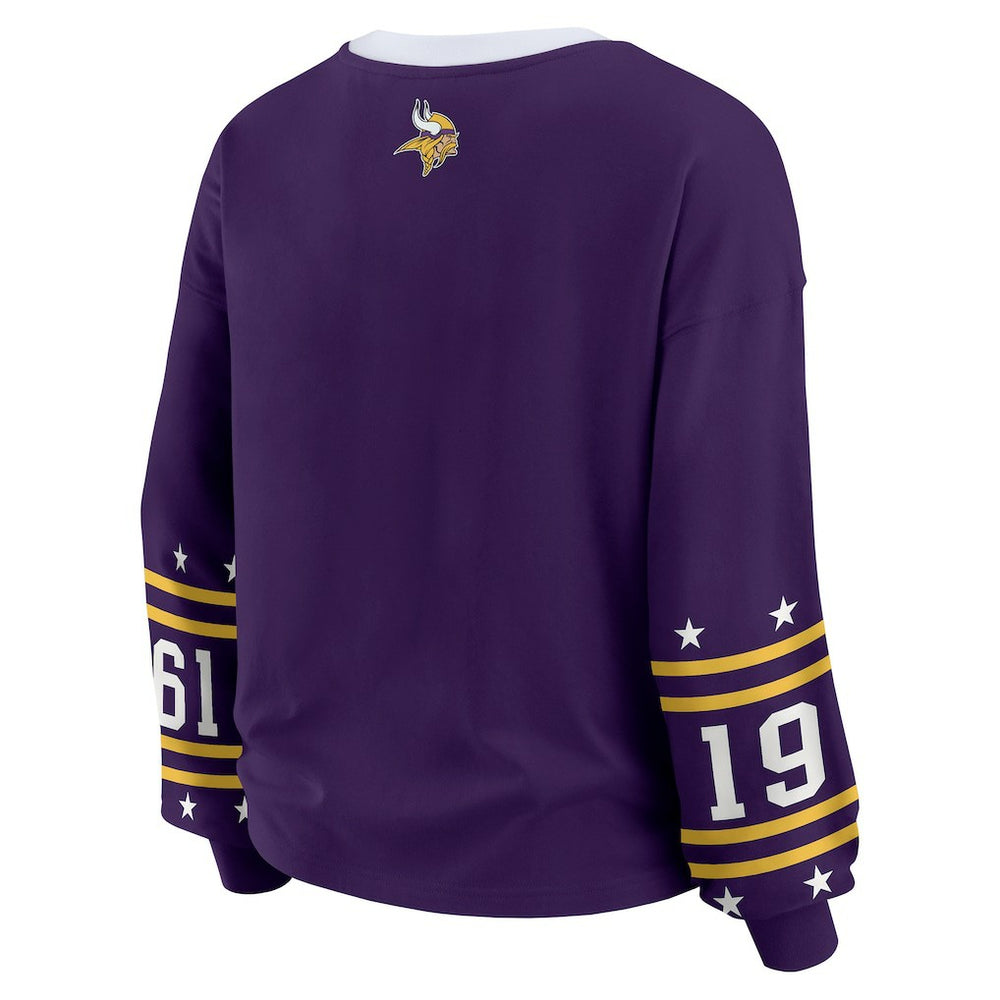 WEAR by Erin Andrews Women's Sport Long-Sleeve T-Shirt - Minnesota Vikings T-shirts