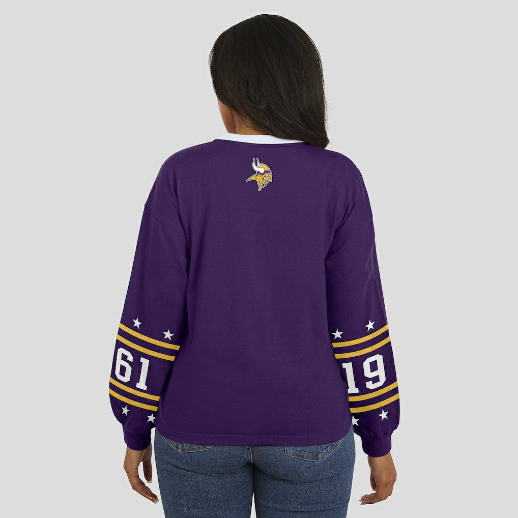 WEAR by Erin Andrews Women's Sport Long-Sleeve T-Shirt - Minnesota Vikings T-shirts