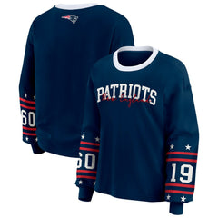WEAR by Erin Andrews Women's Sport Long-Sleeve T-Shirt - New England Patriots T-shirts