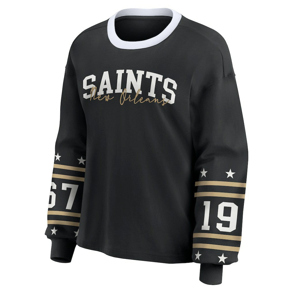 WEAR by Erin Andrews Women's Sport Long-Sleeve T-Shirt - New Orleans Saints T-shirts