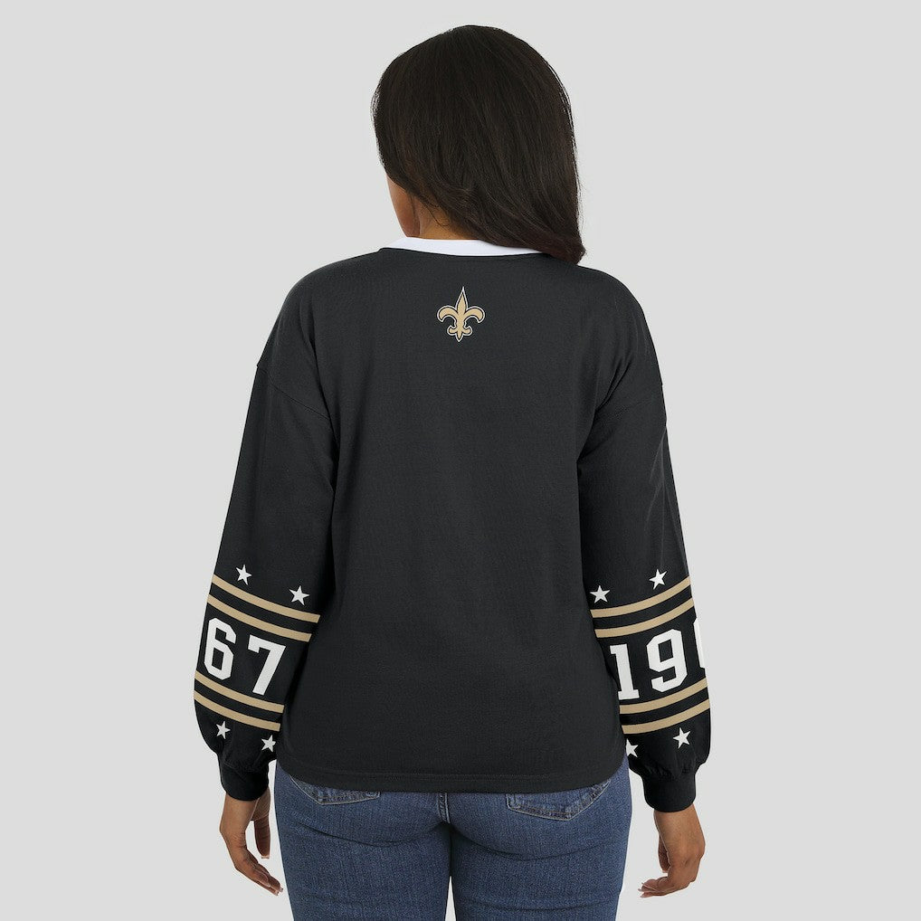 WEAR by Erin Andrews Women's Sport Long-Sleeve T-Shirt - New Orleans Saints T-shirts
