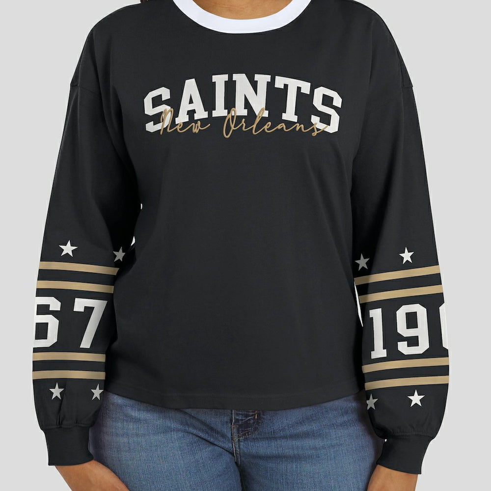 WEAR by Erin Andrews Women's Sport Long-Sleeve T-Shirt - New Orleans Saints T-shirts