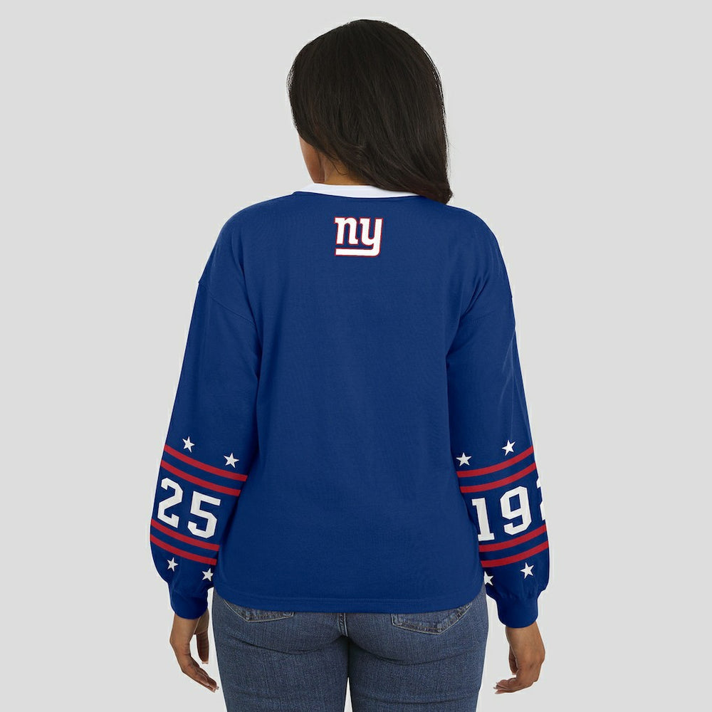 WEAR by Erin Andrews Women's Sport Long-Sleeve T-Shirt - New York Giants T-shirts