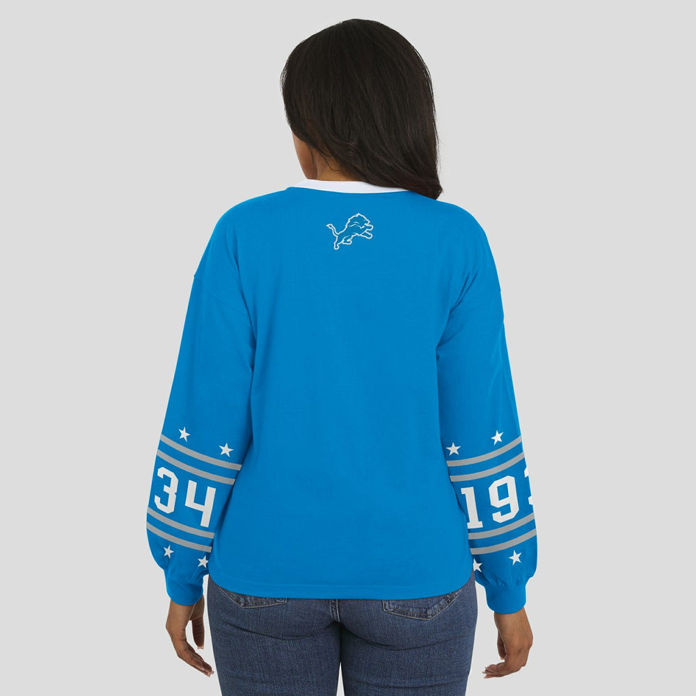 WEAR by Erin Andrews Women's Sport Long-Sleeve T-Shirt - Detroit Lions T-shirts