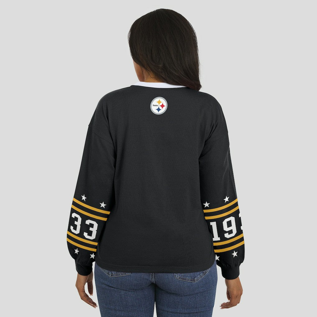 WEAR by Erin Andrews Women's Sport Long-Sleeve T-Shirt - Pittsburgh Steelers T-shirts