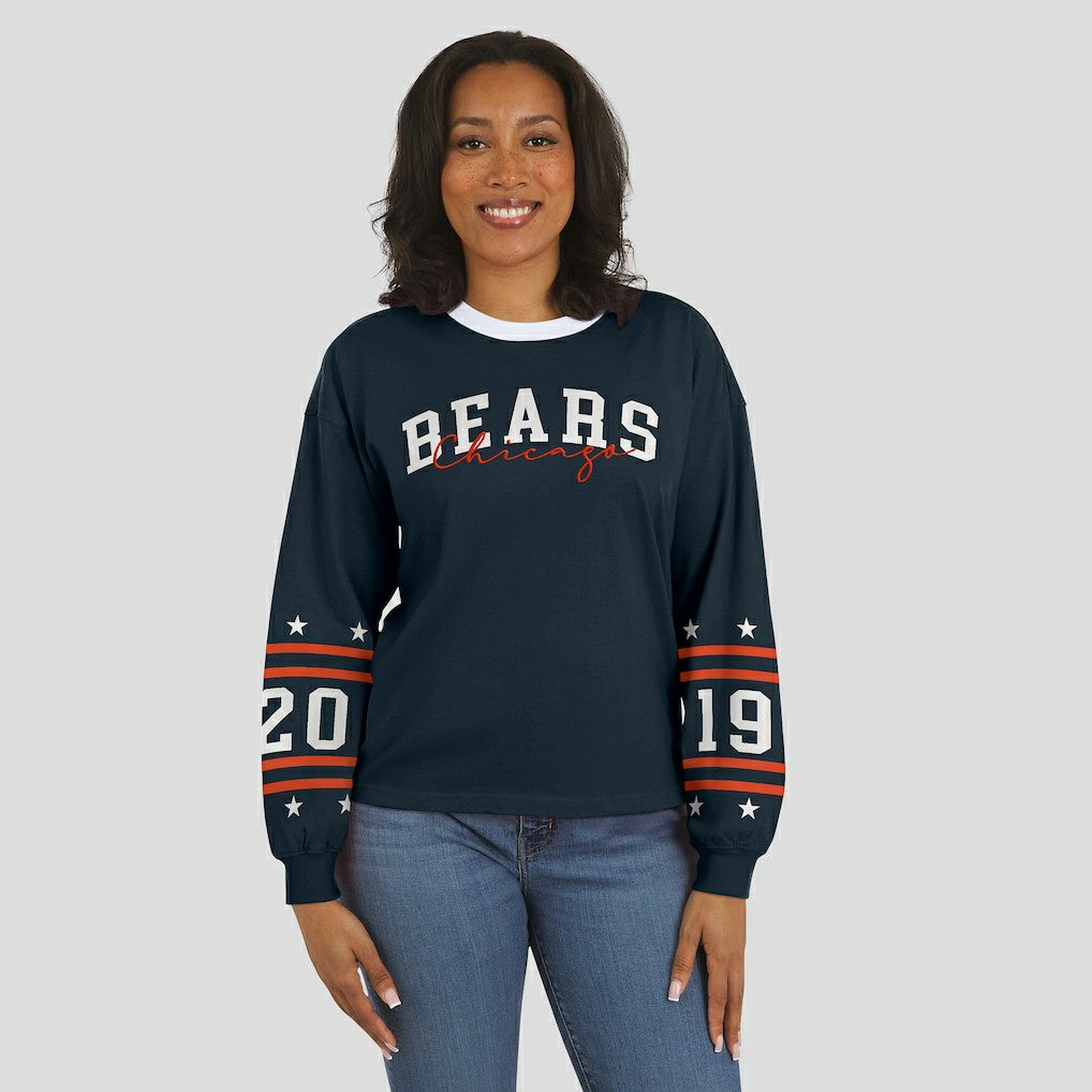 WEAR by Erin Andrews Women's Sport Long-Sleeve T-Shirt - Chicago Bears T-shirts