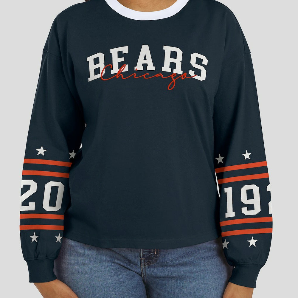 WEAR by Erin Andrews Women's Sport Long-Sleeve T-Shirt - Chicago Bears T-shirts