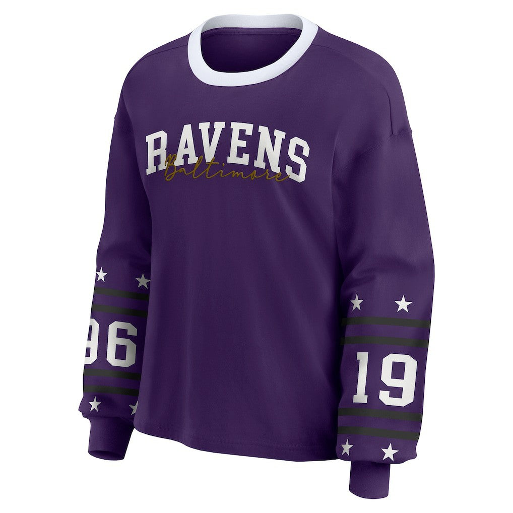 WEAR by Erin Andrews Women's Sport Long-Sleeve T-Shirt - Baltimore Ravens T-shirts
