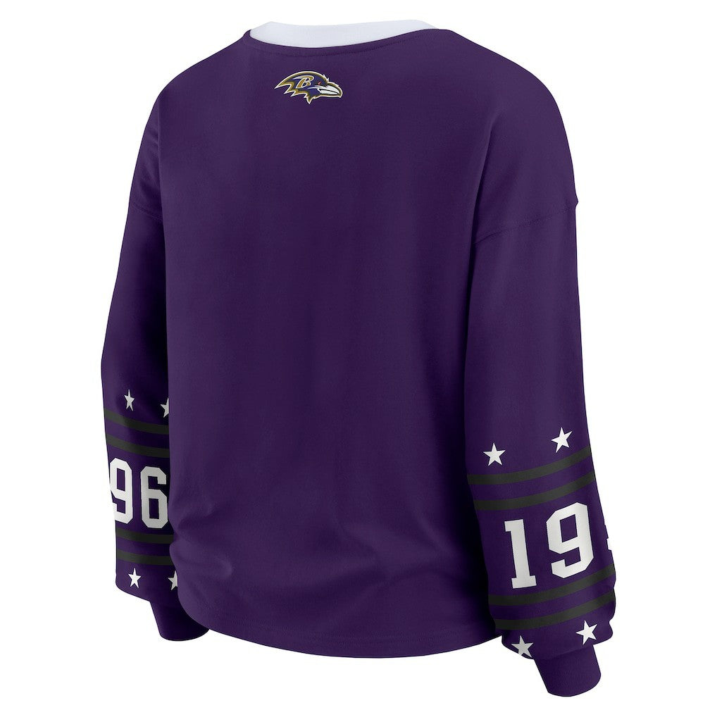 WEAR by Erin Andrews Women's Sport Long-Sleeve T-Shirt - Baltimore Ravens T-shirts