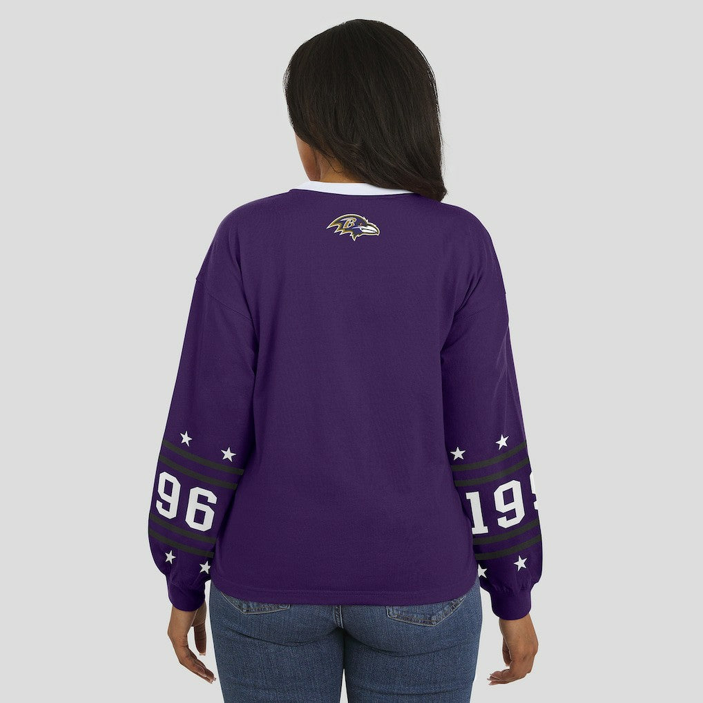 WEAR by Erin Andrews Women's Sport Long-Sleeve T-Shirt - Baltimore Ravens T-shirts