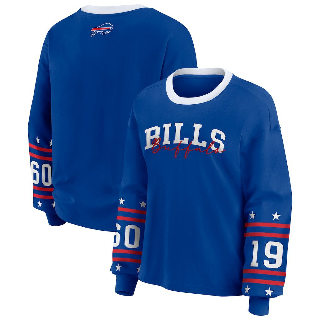 WEAR by Erin Andrews Women's Sport Long-Sleeve T-Shirt - Buffalo Bills T-shirts