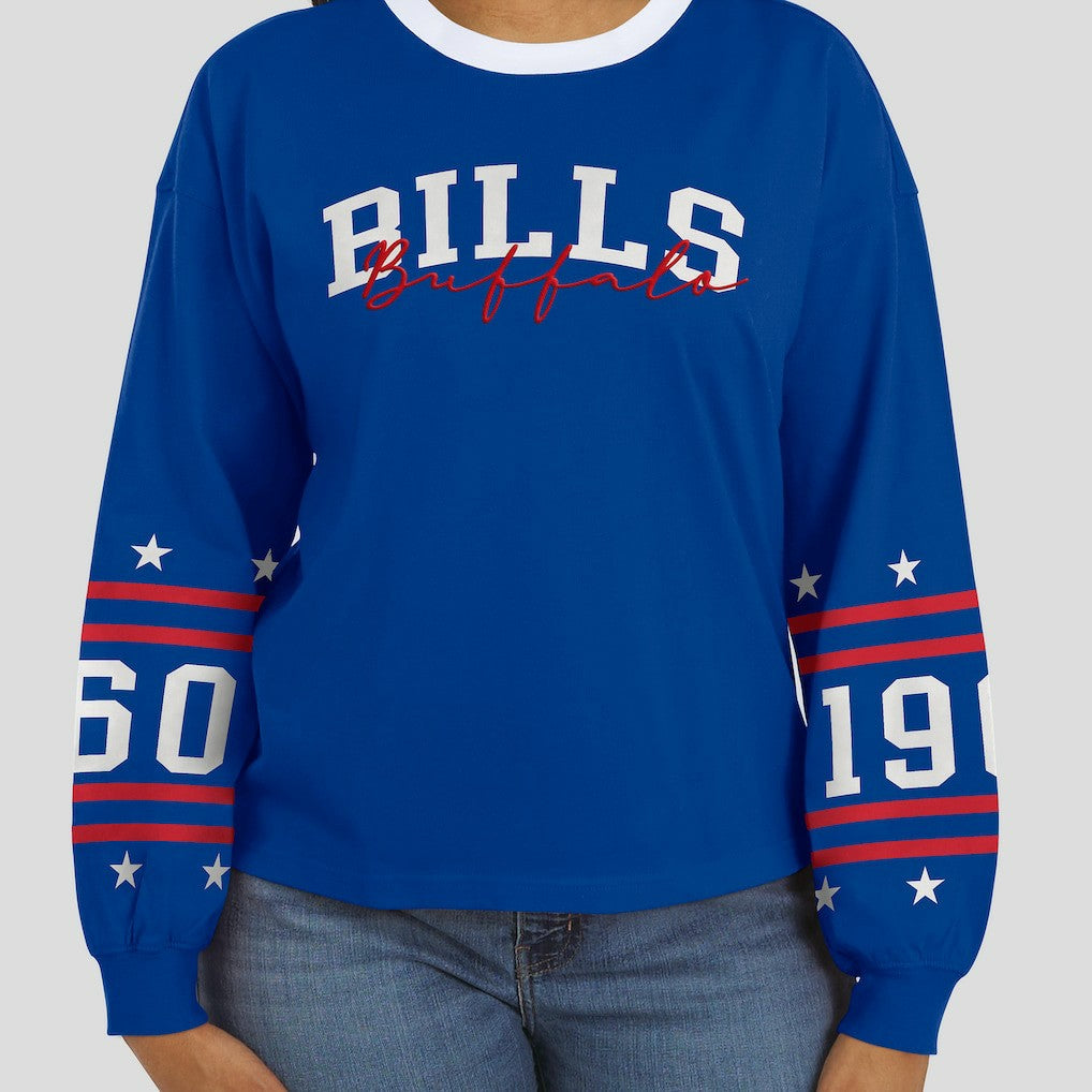 WEAR by Erin Andrews Women's Sport Long-Sleeve T-Shirt - Buffalo Bills T-shirts