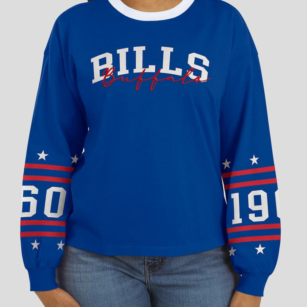 WEAR by Erin Andrews Women's Sport Long-Sleeve T-Shirt - Buffalo Bills T-shirts