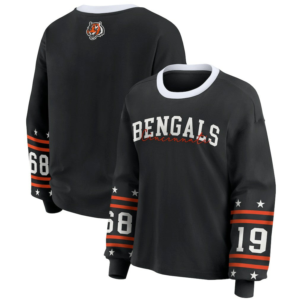 WEAR by Erin Andrews Women's Sport Long-Sleeve T-Shirt - Cincinnati Bengals T-shirts