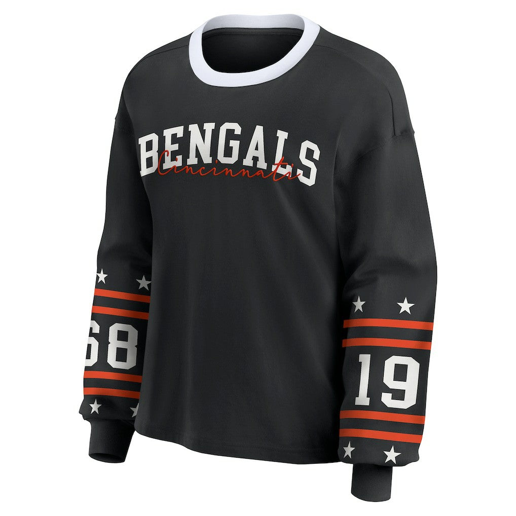 WEAR by Erin Andrews Women's Sport Long-Sleeve T-Shirt - Cincinnati Bengals T-shirts
