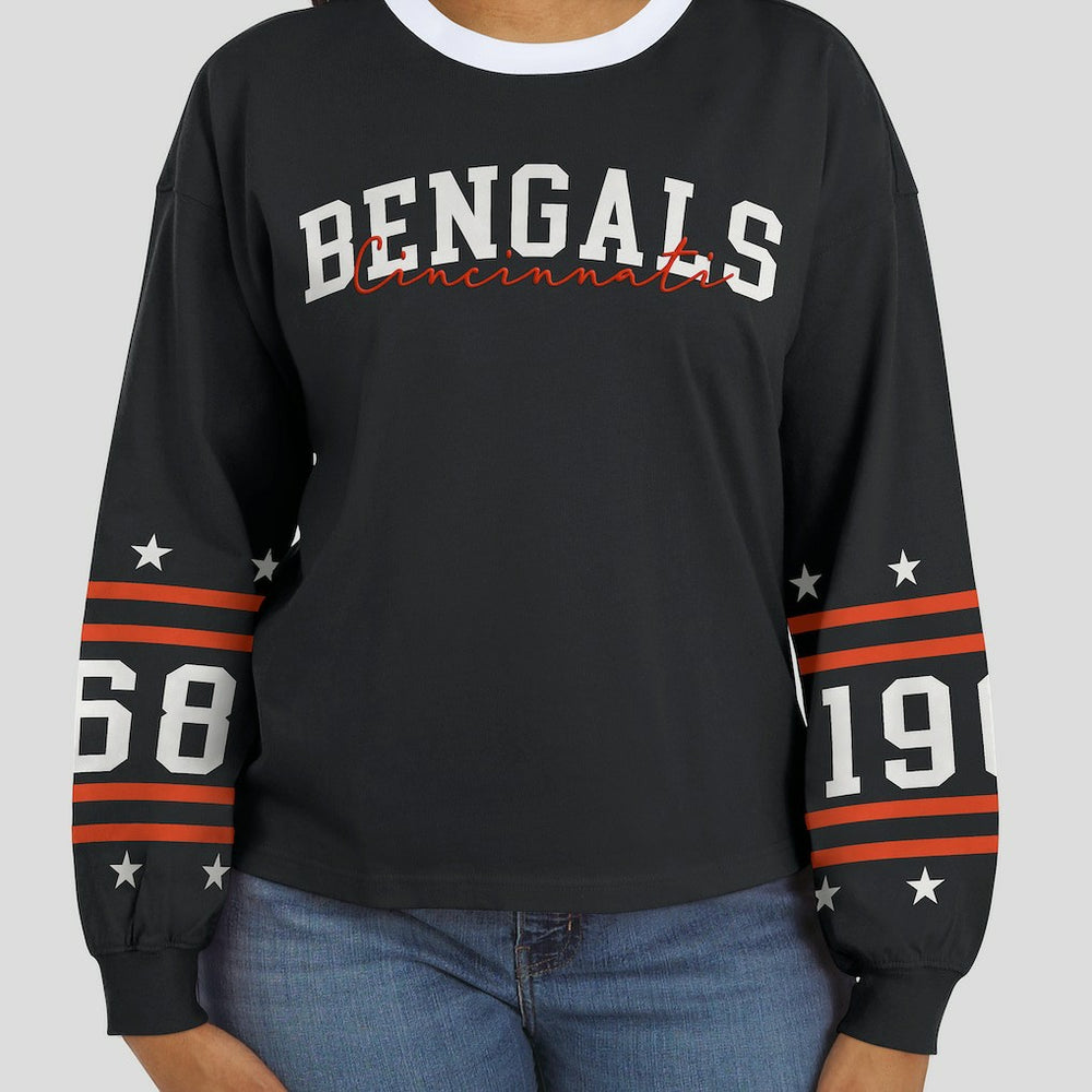 WEAR by Erin Andrews Women's Sport Long-Sleeve T-Shirt - Cincinnati Bengals T-shirts